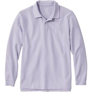 L.L. Bean Light Purple Long Sleeve Polo